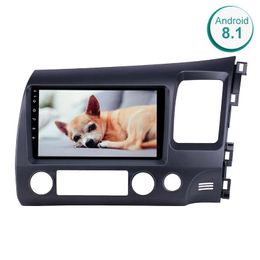 Android Auto DVD 9 "Auto Multimedia Player voor Honda Civic 2006-2011 2Din GPS Navigatie ONDERSTEUNING AUX USB