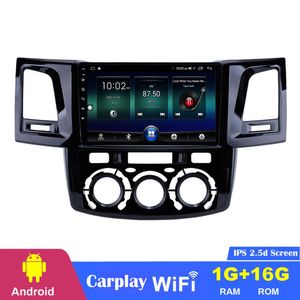 Android CAR DVD GPS Navigation Player voor 2008-2014 Toyota Fortuner/Hilux Manual A/C Linker Hand Support Mirror Link 3G USB 9 inch