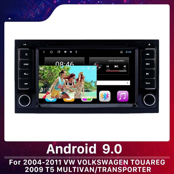 Android Car dvd Radio GPS Lecteur Multimédia pour 2004-2011 VW Volkswagen Touareg 2009 T5 Multivan/Transporter