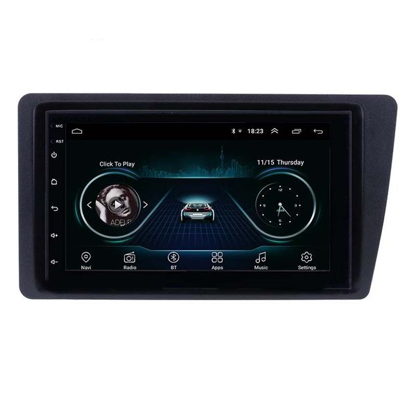 Reproductor de unidad frontal de Radio dvd para coche Android para Honda Civic 2001-2005 con volante a la izquierda soporte de navegación GPS Mirror Link SWC