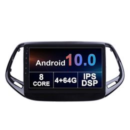 Android Auto DVD Radio Player Indash Head Unit Touch Screen Video voor Jeep Compass 2017-2018 Ondersteuning Backup Camera TMPS OBD Digitale TV