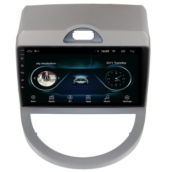 Android Car GPS Navigation MP3 MP4 Music Player HD 1080 Beau fond d'écran lisse Musique multitouch pour Kia Soul 20092010592194079