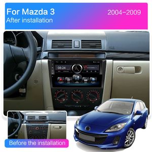 Android Car Video 2 Din 9 pouces écran tactile lecteur Mp5 avec navigation GPS stéréo WIFI unité principale USB SD FM AM pour MAZDA 3 2006-2013