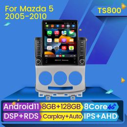 Android Player Auto CarPlay Car DVD Radio Stereo voor Mazda 5 2005-2010 Video Multimedia GPS Track BT No 2 DIN