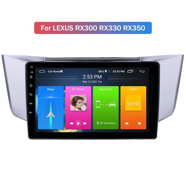 Android Quad core Car DVD Player Pantalla GPS para LEXUS RX300 RX330 RX350 Unidad principal con cámara de radio Wifi