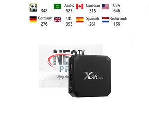 Android Smart TV Box met NEOx2 Gratis shows Neox X96 mini tvbox Wereldwijde markt Mediaspeler Wifi TV Set Top Box Neo tv EU UK US Plug