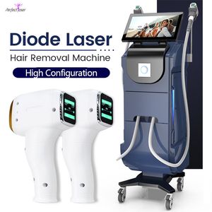 Android System Laser Hair Removal Machine 3 Wavellengte diode Laser 755 808 1064nm Pijnvrij haren Afhankelijk