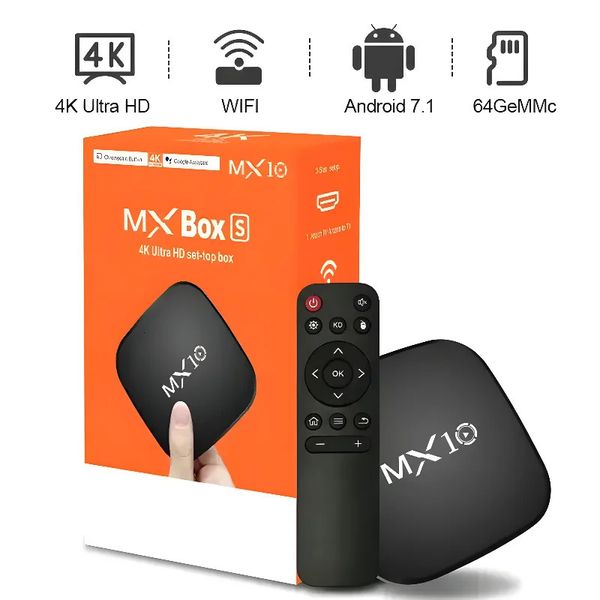 Boîtier Tv Android 1 go 8 go Mini Mx10 Smart Tvbox 2 4g Wifi RK3228 Quad Core décodeur 4K boîtier TV double bande WIFI 240130
