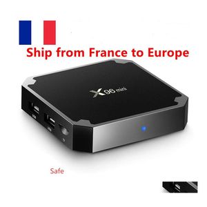 Android TV Box Envío desde Francia X96 Mini S905W 2Gb 16Gb Lan Tra Smart 4K 2.4G Wifi Media Player Drop Delivery Electrónica Satélite Dhrym