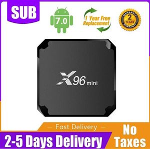 android tv box X96 MINI boitier tv 1GB 8GB Amlogic S905W Android 7.0TV BOX 1ans qhds Cod Media player pour smart tv android box
