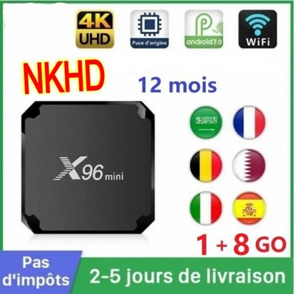 android tv box X96 MINI tv box box 1GB 8GB Amlogic S905W Android 7.1 TV BOX 1ans qhds Cod Media player pour smart tv android box