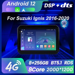 Radio Dvd de voiture Android12 pour Suzuki Ignis 2016-2020 récepteur stéréo automatique lecteur multimédia Navigation GPS 2Din sans DVD