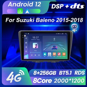 Reproductor de vídeo Multimedia estéreo con Radio Dvd para coche Android12 para Suzuki Baleno 2015-2018 navegación GPS Carplay Auto 2Din unidad principal