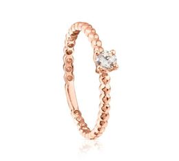 Andy Jewel Luxury Bear Ring Jewelry 925 Silver Silver Bear Rings Pink Gold Glitters avec Diamond Fits Style de créateur européen WO6250517