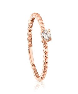 Andy Jewel Luxury Bear Ring Jewelry 925 STERLING Silver Bear Rings Pink Gold Glitters avec Diamond Fits Style de créateur européen WO6820635
