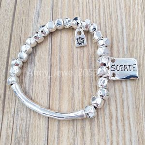 Andy Jewel Luxury UNO de 50 l'un des cinquante bijoux Bracelets en alliage Lucky Fits European Jewelry Style Femmes Fille amitié Cadeau PUL1210MTL0000M