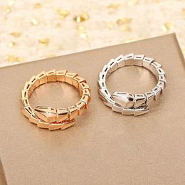 anellos Nagelring met doosje klassiek luxe designer sieraden heren en dames Titanium staal Verguld Goud Zilver Rosé goud liefhebbers paar ringen set geschenken sieraden