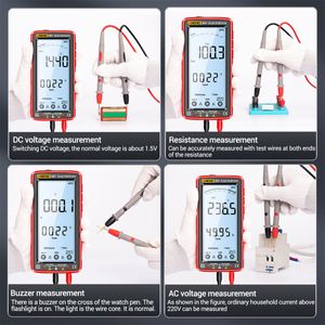 ANENG 682/681/683 6000 Compte LCD Digital multimètre Smart Anti-Burn Rechargeable Universal METER VA RETROYAL SCREAT TESTER NCV