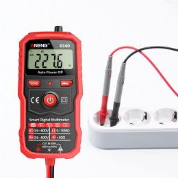 ANENN 8340 Multimètre numérique Voltmètre OHM METER 1999 COMTS TESTER NCV TESTER NCV TESTER DE RÉSISTANCE DE TENSION AC / CC pour la maison