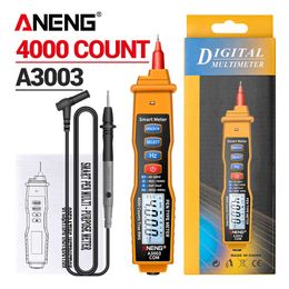 ANENG A3003 multimètre numérique Type de stylo compteur 4000 points avec outil de test de capacité de résistance de tension AC/DC sans Contact Hz