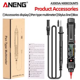 ANNENG A3005A / B Smart Pen Type Multimètre AC / DC Détecteur de tension 4000 Compte de condensateur numérique professionnel HZ OHM TEST METER