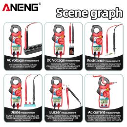 ANEG KT87N MINI Digitale klemmeters AC/DC -spanning AC Stroom 600V True RMS Multimeter Capaciteit Elektrische tester Tools