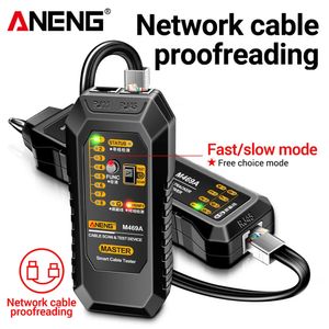 Aneng Network Cable Tracker M469A Networking Analyzer RJ45 RJ11 Línea telefónica El detector de cable de red de la red Medida Herramienta 240429