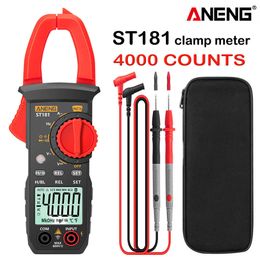 Aneng ST181 Digitale klemmeter DC/AC stroom 4000 Tellingen Multimeter Ammeter Voltage Tester CAR AMP Hz Capaciteit NCV OHM Test