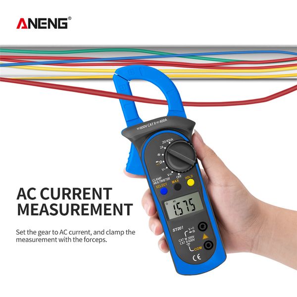 ANNENG ST201 Digital Professional Multimètre Clamp Ammeter Transistor Caster Tester Tester Automotive Tentage Tester Automotive Tester