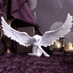 Angel Wing Beeldje Moderne 3D Omhelzing Engelenvleugels Sculptuur Ambachten 3D Angel Wing Standbeeld Beeldje Hars Kunstwerk Craft Home Decor 231228