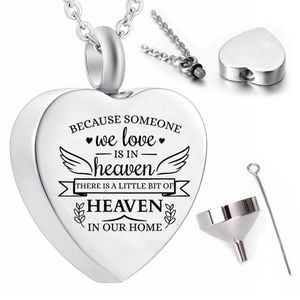 Angel Wings Cremation Pendant Keept de as urn ketting voor mama en papa