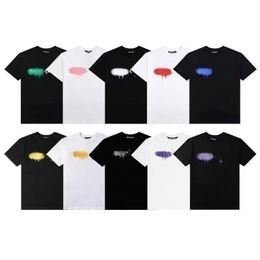 Anges hommes t-shirt chemise de créateur homme t-shirt noir vêtements pour femmes lettre de mode vêtements spray à manches courtes printemps marée d'été hommes et femmes tee