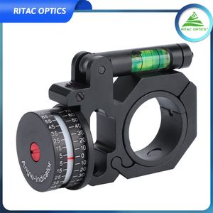 Hoek Graden Indicator Met Sleutel Voor Gemeenschappelijke 25.4/30 Mm Richtkijker Sight Rail Waterpas Scope Ring Cosinus hoek Indicator