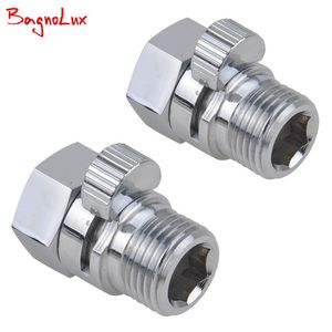 Angle Valves 2 Pcs Shower Diverter Valve Solid Brass Shut Off Valve for Bidet Sprayer or Shower Head 230323