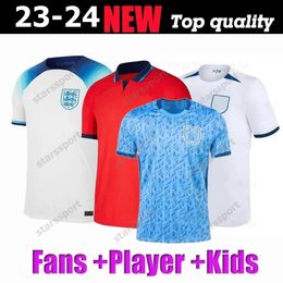 2023 Angleterre Toone Soccer Jerseys Angleterre 23 24 Coupe du monde Angleterre Football Shirt Kirby White Bright Mead Kane Sterling Rashford Sancho Grealish Hommes Enfants Uniforme