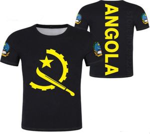 Angola T Shirt Nombre hecho a medida Nombre Black Black Flag Gray Ao Ao Diy Camiseta impresa Portuguesa Texto Palabra Angolan Clothing1201807