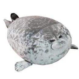 Angry Blob Seal Oreillères Chubby 3d nouveauté Sea Lion Doll Plux Toy Fournions Baby Sleeping Oreiller Cadeaux pour garçons Girls290Z