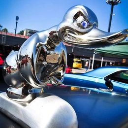 Angry Duck Car Hood Ornament Auto Front Hood Auto Sticker Car Dashboard Alloy Strong Duck Decor for Car Decoration Accessories 240522