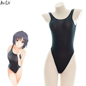 Ani Anime Gentle Bite SS Nanasaki Ai dos nu body maillot de bain uniforme Costume noir serré justaucorps une pièce maillots de bain Cosplay cosplay