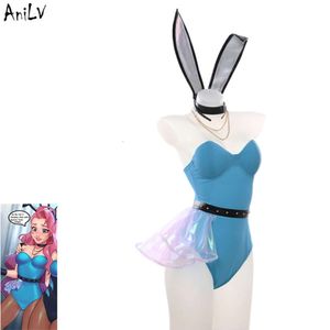 Ani Anime Seraphine body maillot de bain Costume lapin fille serré justaucorps maillots de bain uniforme piscine fête Cosplay cosplay