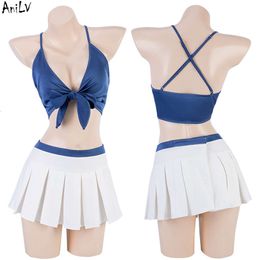 Ani – maillot de bain pour femmes, fête sur la plage, uniforme d'école, Costume d'étudiant de marin, maillot de bain Cosplay, été 2023