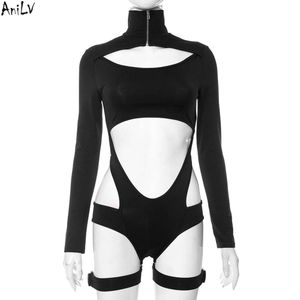 Ani película juego agente Assassin mono ajustado Cosplay mujeres Hot Strap Hollow Body con disfraces con lazo en la pierna cosplay