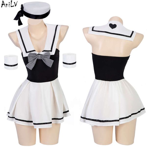 Ani Kawaii – uniforme de marin pour filles, Costumes pour femmes, robe d'étudiant Anime, tenue de maillot de bain, Cosplay cosplay