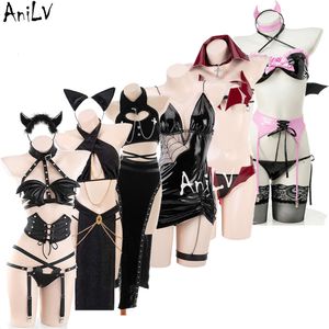 Ani – uniforme de la série démon d'halloween, Cosplay pour femmes, robe araignée, sorcière, chauve-souris, tenues d'horreur de Vampire, ensemble de Costumes cosplay, nouvelle collection 2023