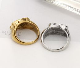Anillo oso bijoux en acier inoxydable anneau de style panda 2 couleurs conceptions originales nouveaux modèles rapides pour les femmes bijoux de marque 25501132