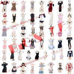 anilv Opruiming Anime Kat Dr Maid Bodysuit Schooluniform Outfits Kostuums Cosplay Willekeurig Festival Nieuwjaar Cadeaupakket h8kF #