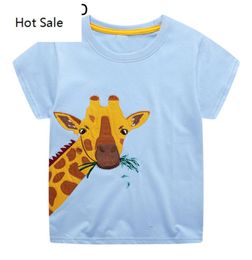 Animal Alpaca Appliche Girls T Shirt Algodón Cabina para niños pequeños Pink Colors Baby Girl Tops Camas de camisetas para niños2380859