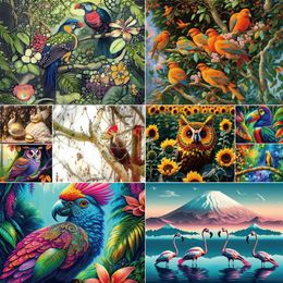 Dier Vogel Cartoon Diamant Kunst Schilderij Kits Kruissteek Gothic Home Decor Ambachten Levert Voor Volwassenen 2023 231225