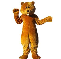 Animal Brown Bear Mascot Costumes Cartoon Mascot Apparel Performance Carnival Taille adulte Vêtements publicitaires