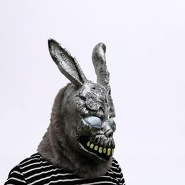 Masilla de conejo de dibujos animados de animales Donnie Darko Frank The Bunny Cosplay Halloween Party Maks Suministros Y200103 275V